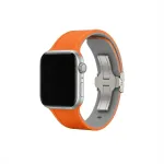 Laikrodžio apyrankė GUAN Premium Plus, skirta Apple Watch 38/40/41/42 mm &ndash; Oranžinė/Pilka