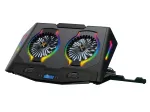 Conceptronic THYIA ERGO 2-Fan Gaming ne&scaron;iojamojo kompiuterio au&scaron;inimo stovas, 43,2 cm (17 colių), 2 vnt., mygtukai, juoda, mėlyna, žalia, raudona, Kinija