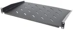 Intellinet 19 colių konsolinė lentyna, 1U, gylis 300 mm, ventiliuojama, maks. 25 kg, juoda, trejų metų garantija