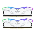 Team Group T-Force DELTAa RGB DDR5 atminties rinkinys 32 GB (2&times;16 GB) baltas