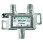 Axing SWE 20-01 adapteris F-moteris, sidabrinis, 5,2 cm x 1,7 cm