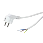 Logilink maitinimo laidas - CEE 7/7 (ki&scaron;tukas) į be ki&scaron;tuko - AC 250 V - 1,5 m - Baltas (CP136)