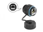 Delock 86695 vandeniui atsparus RJ45 lizdas-lizdas sujungėjas, Cat.6A, su sandarinimo dangteliu, lauko