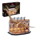 3D LED dėlionė Dante CubicFun NatMus Brachiosaurus 05447 &ndash; edukacinis surinkimo modelis su LED &scaron;viesa