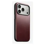 Nomad Modern Leather Case dėklas iPhone 17 Pro, oda + TPU + PC, tinka 16 cm (6,3 colio) ekranui, Bordo