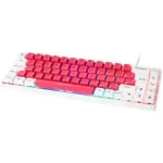 GAMIAC TKL69G SF žaidimų klaviatūra, Kailh Red &ndash; balta/raudona