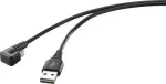 Renkforce USB 2.0, telefono (analoginis) jungiamasis laidas [1x USB 2.0 ki&scaron;tukas A - 1x USB 2.0 lizdas Micro-B] 1,00 m Juoda (RF-4598342)