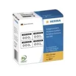 HERMA 4837 numeruotos savilipės etiketės, 15 x 22 mm, 2000 vnt., juodos/baltos