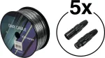 DMX kabelių rinkinys EUROLITE 20000429 &mdash; 2&times;0,22 mm&sup2; laidininkai, 100 m ritė