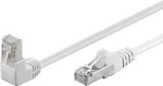 Wentronic Goobay CAT 5e Patch Laidas 1x 90&deg; kampu, F/UTP, Baltas, 2 m - CCA vario mi&scaron;inys, 1x RJ45 ki&scaron;tukas 90&deg; (8P8C) (94179)