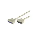 Wentronic Goobay D-SUB jungiamasis laidas, pilkas, 1,8 m - D-SUB/IEEE 1284 ki&scaron;tukas (25 kontaktų) > D-SUB/IEEE 1284 lizdas (25 kontaktų) (50541)