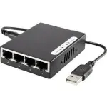 Tinklo jungiklis Renkforce 1483811 &ndash; 5 prievadų 100 Mbit/s nevaldomas jungiklis