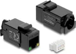 Delock 86609 Keystone modulis RJ45 lizdas Cat.6A UTP su PoE LED