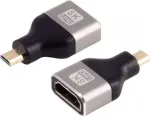 Adapteris HDMI-D ShiverPeaks 10-01058 &mdash; metalinis korpusas, palaiko iki 8K