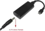 CoreParts MBXUSBC-CO0006 lizdo keitiklis 4.5&times;3.0 į USB C juodas