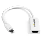 StarTech.com Mini DisplayPort į HDMI adapteris &ndash; aktyvus mDP į HDMI vaizdo keitiklis &ndash; 4K 30Hz &ndash; Mini DP arba Thunderbolt 1/2 Mac/PC prie HDMI monitoriaus/TV/ekrano &ndash; mDP 1.2 į HDMI adapteris &ndash; baltas