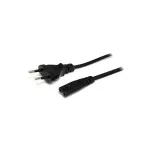 StarTech.com 2 m ne&scaron;iojamojo kompiuterio įkrovimo kabelis, ES ki&scaron;tukas į C7, 2,5A 250V, 18AWG, ne&scaron;iojamojo kompiuterio/spausdintuvo maitinimo kabelis, ne&scaron;iojamojo kompiuterio įkroviklio kabelis, ne&scaron;iojamojo kompiuterio maitinimo bloko kabelis