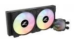 Zalman ALPHA24 Black CPU skysčio au&scaron;intuvas 280mm radiatorius 2 x 140 mm ventiliatorius ARGB siurblys