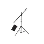 Walimex Boom Tripod su atsvara, 120-220 cm, 5 kg apkrova, juoda