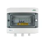 EMITER EM-453N_AC Hermeti&scaron;kas AC skirstomasis skydas IP65 su Noark 2 tipo vir&scaron;įtampio ribotuvu ir 40A/300mA A tipo diferencine relė, trifazis