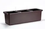URBALIVE BERBERIS TRIO Savaime laistantis vazonas 117 x 39 cm, Ruda