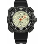 Citizen Eco-Drive BN0227-25X vyri&scaron;kas nardymo laikrodis su saulės baterija, 47 mm titano korpusas, juodas poliuretano dirželis