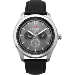Ben Sherman WBS112B Vyrų Analoginis Kvarcinis Laikrodis 43mm Juodas Ciferblatas Odinis Dirželis
