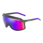 Bolle BS018012 Akiniai nuo saulės unisex pusiau berėmiai matiniai juodi TNS Gun lę&scaron;iai 143mm