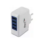FLEPO USB 4-Port Power Supply 100-240V 4A 20W Black EU Plug