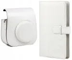 LOVEINSTANT 2-in-1 rinkinys: apsauginis dėklas ir fotoalbumas, skirtas Fujifilm Instax Mini 11 &ndash; baltas