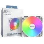 Au&scaron;inimo ventiliatorius Montech GF120 PWM ARGB 120 mm baltas, PWM valdymas, ARGB ap&scaron;vietimas