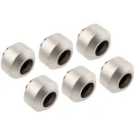 OPTIMUS OP-FIT-HARD-12MM-NICKEL-6PACK kietųjų vamzdelių jungčių rinkinys &ndash; 12 mm, 6 vnt. su montavimo įrankiu, satino nikelis