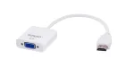 Savio CL-27B vaizdo kabelio adapteris 0,1 m HDMI A tipo (standartinis) VGA (D-Sub) baltas
