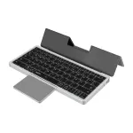 LogiLink ID0214 Bluetooth klaviatūra su jutikliniu kilimėliu, Bluetooth 5.1, 3 kanalų, nuimamas dangtelis, pilka