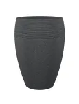 Emsa City gėlių vazonas 283/54 juodo granito D54 &ndash; 65L apvalus lauko vazonas