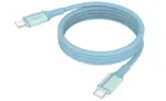 ANSMANN magnetinis USB-C silikoninis kabelis 120 cm mėlynas