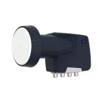 Inverto Quad Premium Universal LNB keitiklis - 4 i&scaron;ėjimai, 0,2 dB triuk&scaron;mo rodiklis, 40 mm ap&scaron;vieta, juodos spalvos