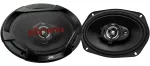 JVC CS-DR6932 6x9 colių 3 krypčių koaksialiniai automobilio garsiakalbiai, 500W maks., 70W RMS, anglies mikos žemųjų dažnių garsiakalbis, PEI auk&scaron;tųjų dažnių garsiakalbiai, 4 omai