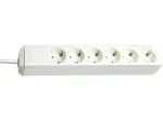 brennenstuhl Power Strip Eco-Line, 6 lizdų, balta (1159420015)