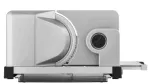 ritter Icaro 5 elektrinė pjaustyklė, 65 W, 14 mm pjovimo storis, 170 mm banguoto a&scaron;menų nerūdijančio plieno peilis, juodas/sidabrinis metalinis korpusas, VDE/GS/CE, II apsaugos klasė 521.003