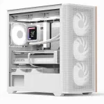 Aerocool D301A Mini Tower Baltas, Medinis