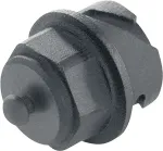TELEG&Auml;RTNER H80030A0000 RJ45 apsauginis dangtelis, juodas plastikas, dulkių apsauga nenaudojamiems tinklo prievadams