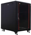IT-BUDGET 19 colių tinklo spintelė SRK - 18U - 600x1000 mm - stiklo/plieno durelės - surinkta - juoda (99ITB19SRK18610GSNM)