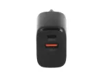 MOVANO GaN 20W USB-C PD + USB-A įkroviklis (juodas)