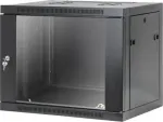 Intellinet 19 inch Tinklo sieninė spinta, surinkimas be įrankių, 9U, 450 mm gylio, juoda RAL 9005 (716833)