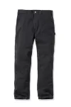 Carhartt Washed Twill Dungaree darbo kelnės, juodos, relaxed fit