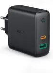 Aukey PA-D3 Sieninis įkroviklis 2xUSB Power Delivery (1xUSB + 1xUSB C) 5.4A 60W Dynamic Detect