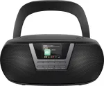 Sencor SPT 6200DB ne&scaron;iojama sistema boombox su CD/MP3 ir radiju, DAB+/FM, Bluetooth, USB, AUX, 3 W, juoda