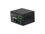 LevelOne RJ45 į SC vienmodis pramoninis medijos keitiklis, 30 km, -40&deg;C iki 75&deg;C