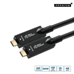 Microconnect USB3.2CC12OP USB-C į USB-C hibridinis kabelis, USB 3.2 Gen 2, 12,5 m, juodas